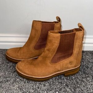 Timberland Women's Tan and Brown Ankle Boots